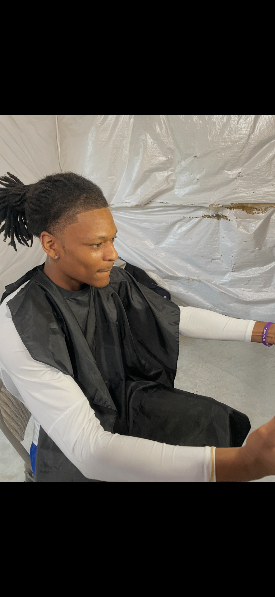 High top locs with mid taper fade by KP.THABARBER