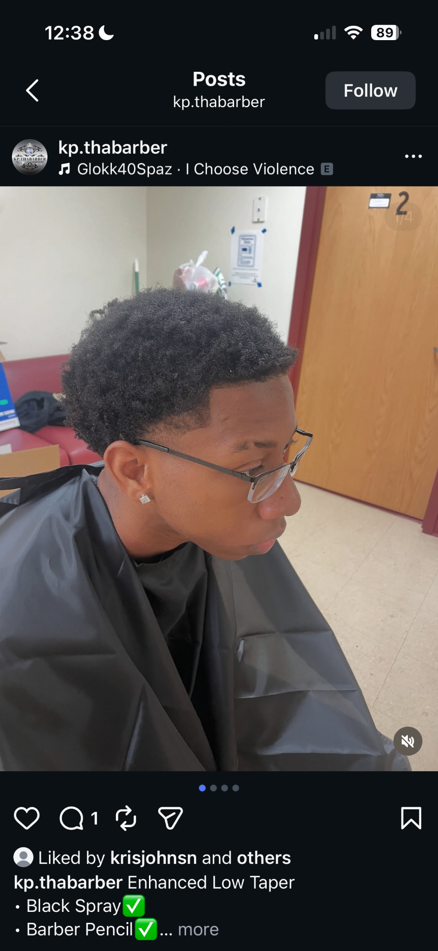 Enhanced low taper haircut by KP.THABARBER